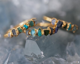 blue tourmaline ring, healing gemstone jewelry, crystal jewelry birthstone gift for friend, bohemian style best friend gift, anxiety ring