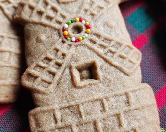 Molde de silicona para galletas con forma de molino de viento