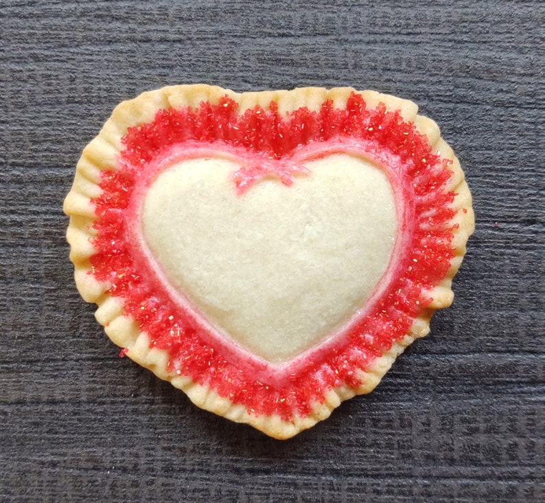 Ruffle Heart Silicone Cookie Mold Etsy