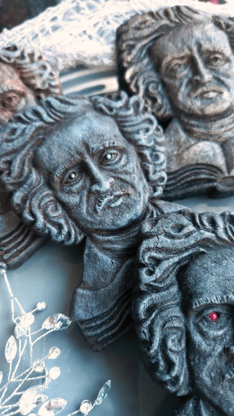 Molde de silicona para galletas de Edgar Allan Poe imagen 6
