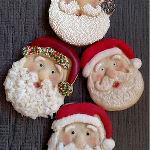 Santa Face Silicone Cookie Mold