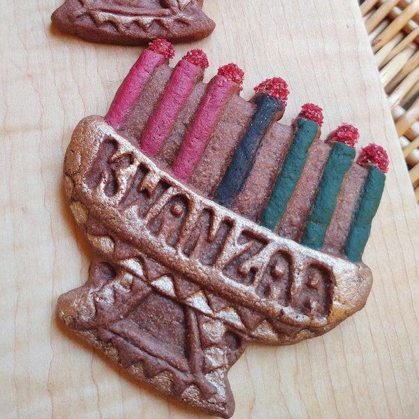 Kwanzaa Kinara Silicone cookie mold