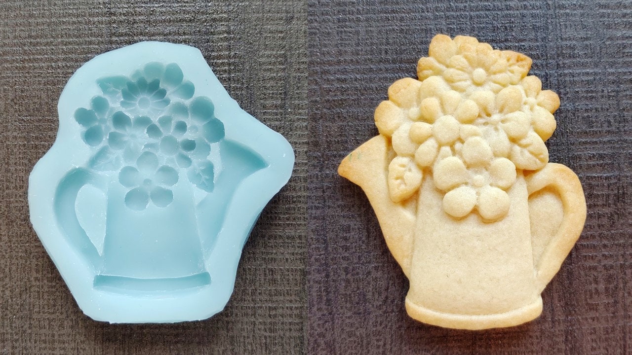 Watering Can Silicone Cookie Mold Etsy