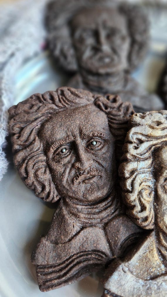 Edgar Allan Poe Silicone Cookie Mold