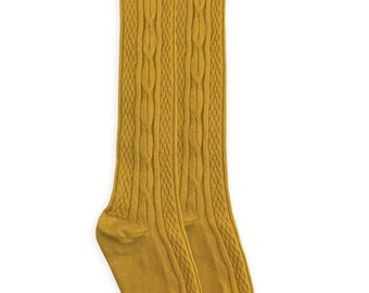 mustard baby socks