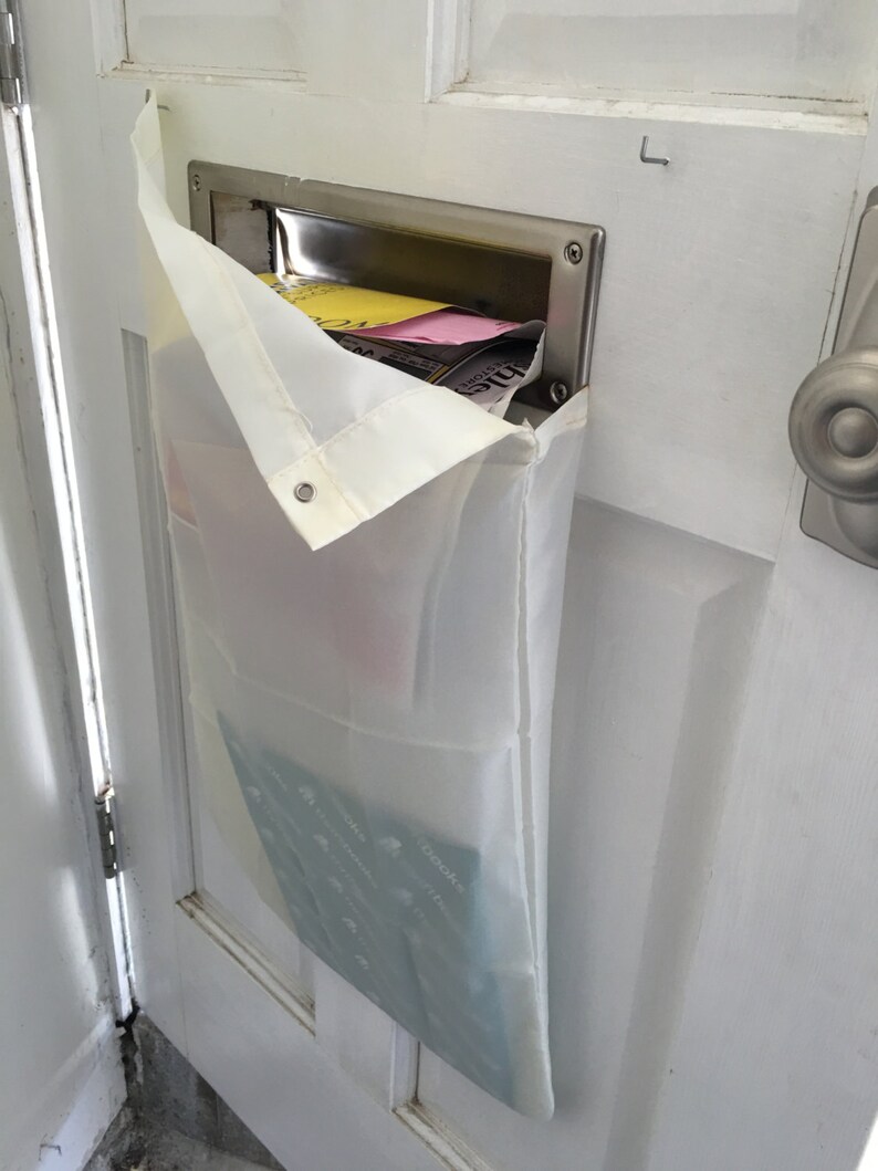 The Original Mail Catcher Bag Sack Front Garage Door Slot Image 0