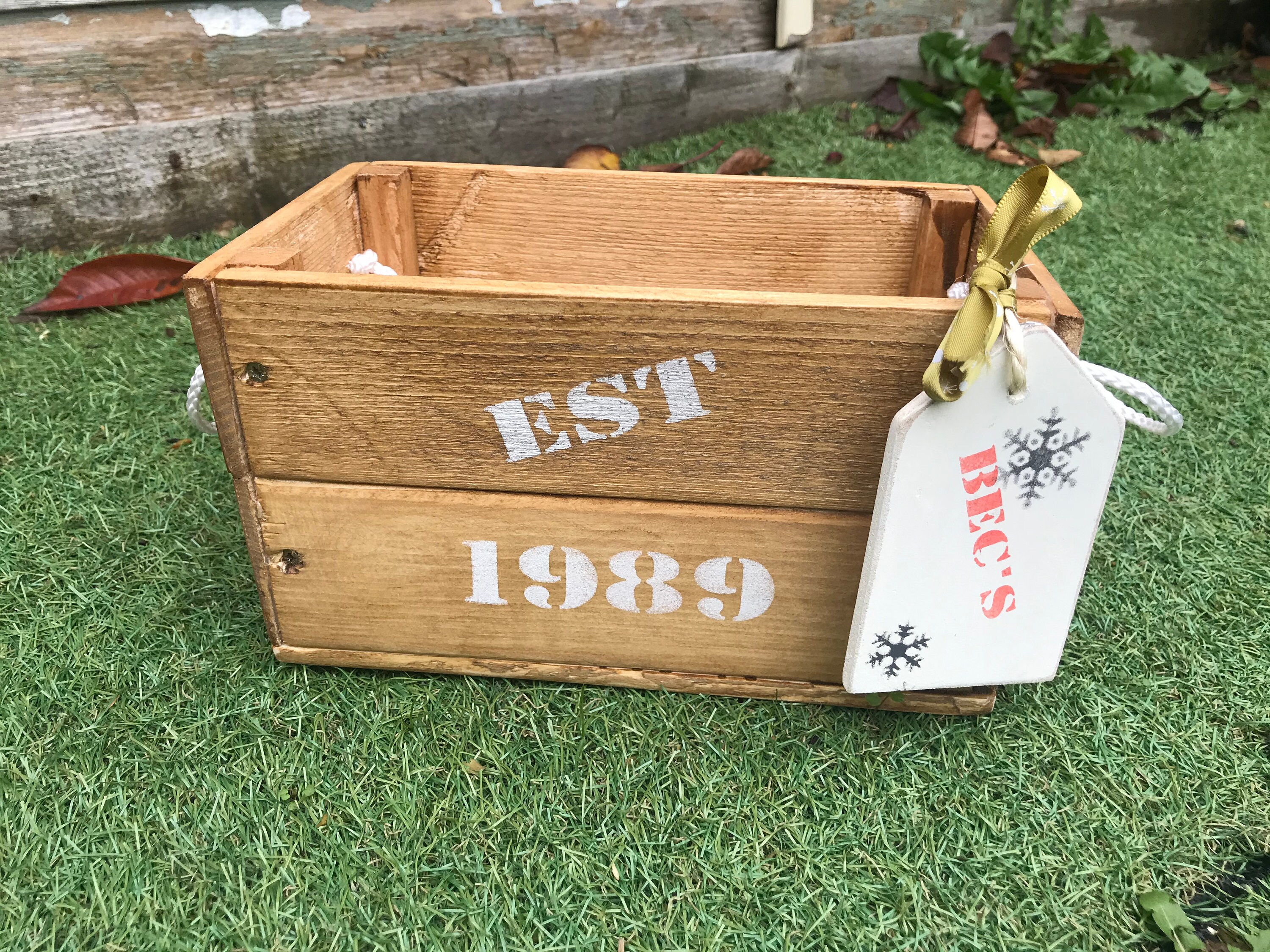 Dates Rack Designs Handmade Personalised Date Crates - Etsy UK