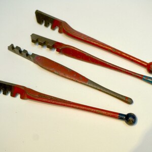 4 Red Devil Glass Cutting Tools 2 different Steel 5 Long 2 024 and 2 023