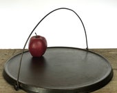 HUGE quot ERIE quot Pre-Griswold 16 Bailed Handle Round Griddle, Cleaned Seasoned, circa 1880 39 s