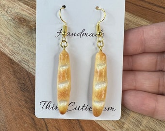 Miniature Baguette Polymer Clay Earrings