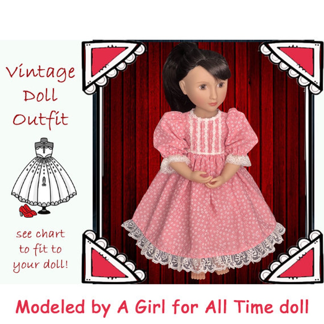 Vintage Doll Outfit Modeled by 16 Inch A Girl for All Time - Etsy