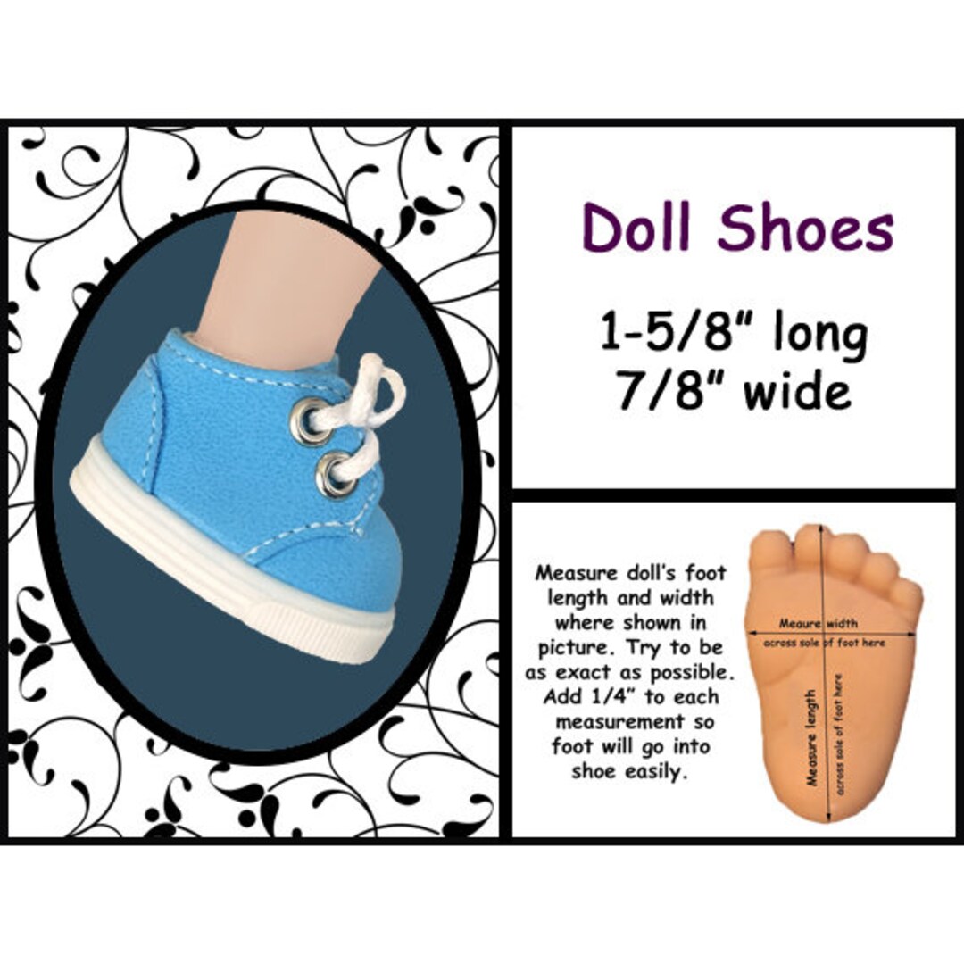 Vintage Faux Suede Blue Tie Doll Shoes Collectible Doll Etsy