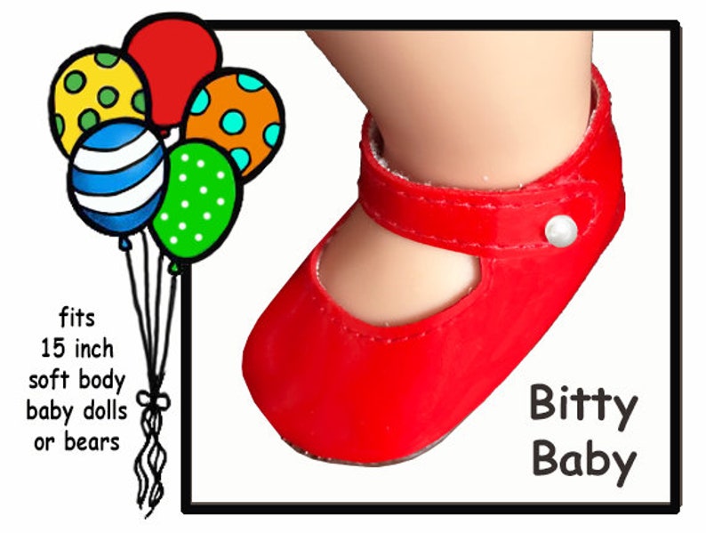 Vintage Large Red Baby Doll Shoes 15 Inch Bitty Baby Red Doll Etsy