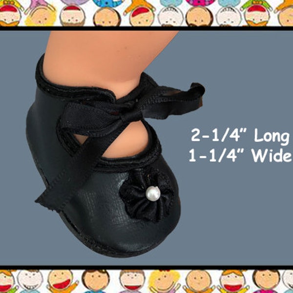 Black Doll Shoes Etsy