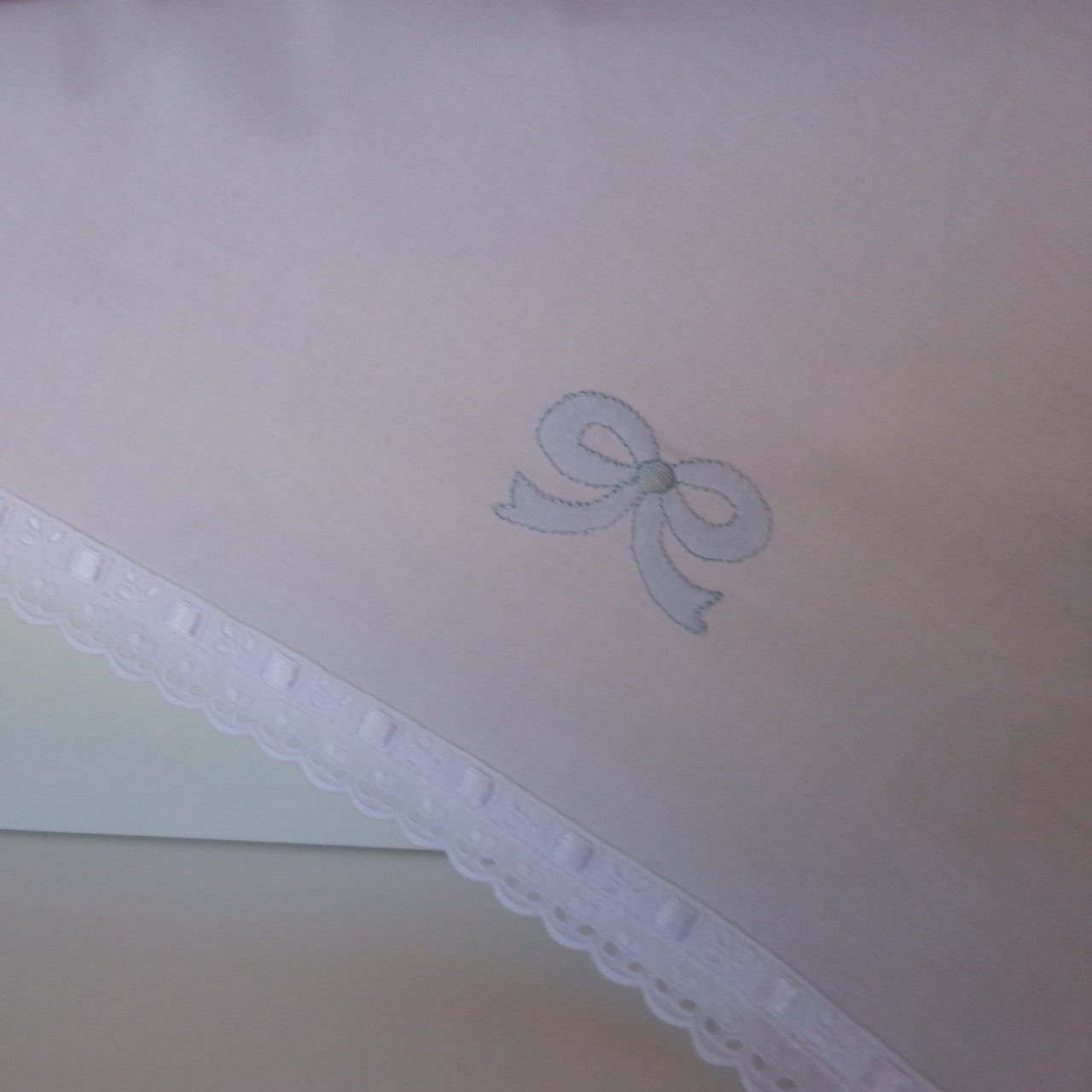 Pure cotton or crib sheet Bow. Elegant Etsy
