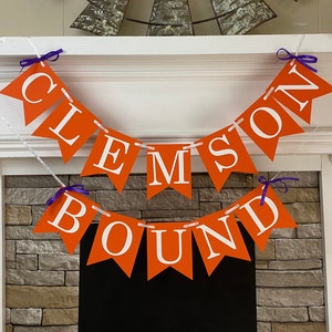 COLLEGE BOUND Banner Personalized University College Name Banner Custom College Garland Graduation High School Graduate College Name