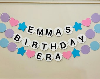 FRIENDSHIP Bracelet Birthday Banner In My Birthday ERA Decorations Birthday Name Banner lover Personalized Custom Colors ERAS Decor Teen