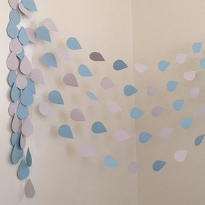 Baby Sprinkle Decorations Raindrop Garland Raindrop Nursery