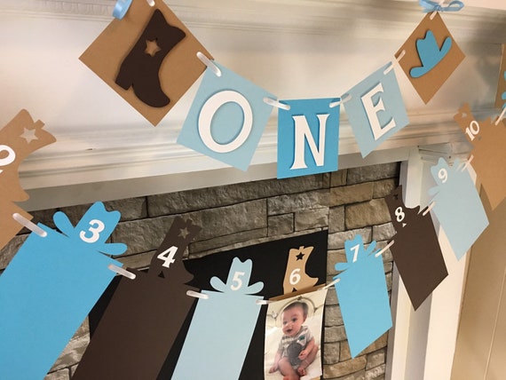 Cowgirl First Birthday Decorations Cowboy I Am 1 One High Etsy