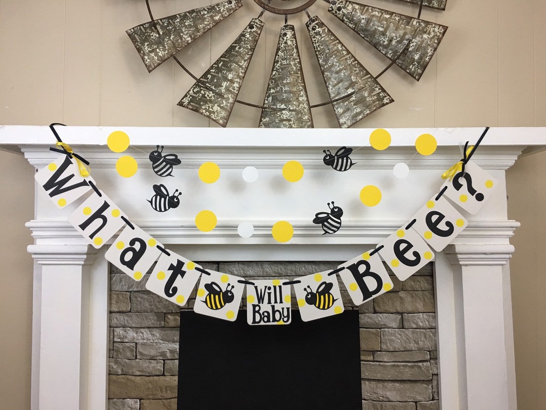 What Will It Bee Gender Reveal Decorations Bee Baby Shower Decorations ...