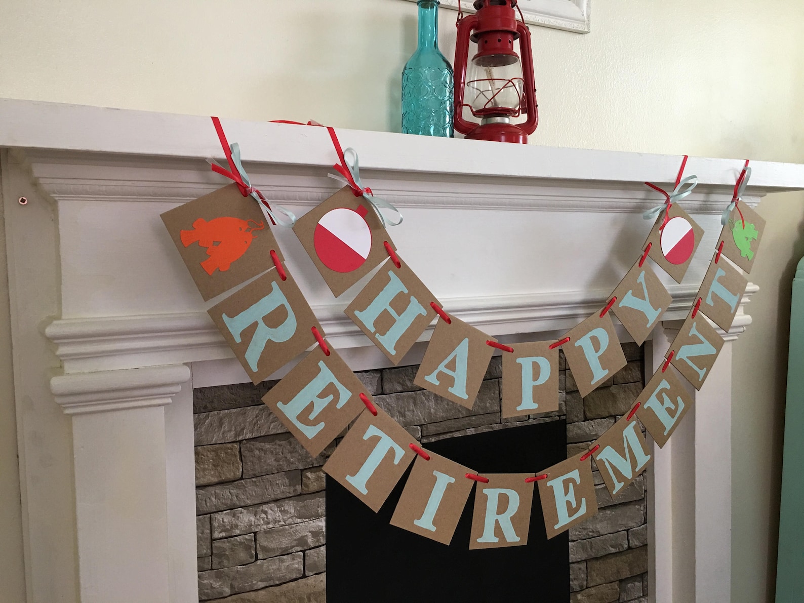 HAPPY RETIREMENT Banner Retirement Party Decorations Banner Etsy