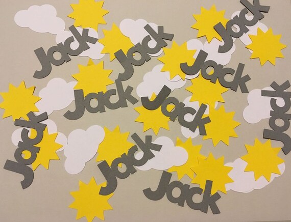 You Are My Sunshine Name Confetti Table Scatter Sunshine Baby Etsy