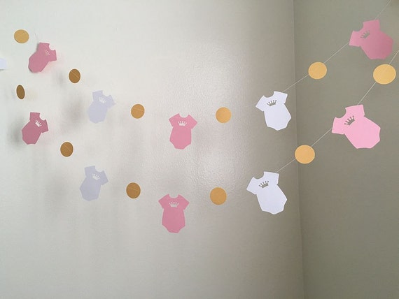 Princess Onesie Baby Shower Decorations Onesie Garland It S A Girl