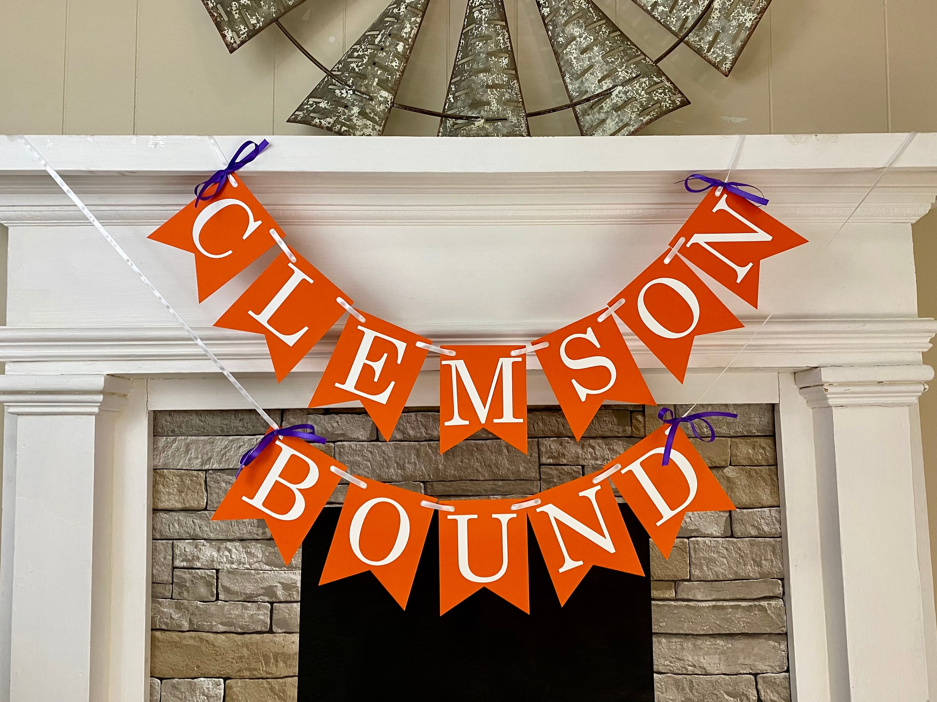 COLLEGE BOUND Banner Personalisiert University College Name Banner Bettparty Custom College Girlande Abschluss High School Absolvent Farbe auswählen