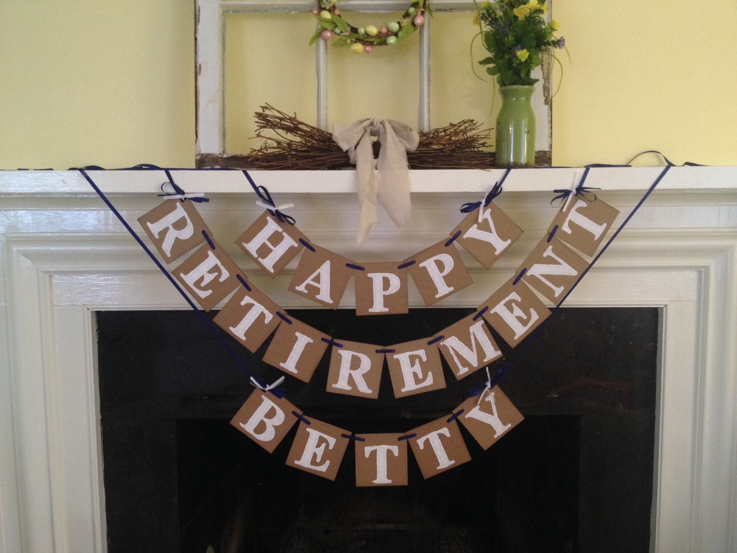 HAPPY RETIREMENT Name Banner/ Retirement Party Decorations/ Etsy