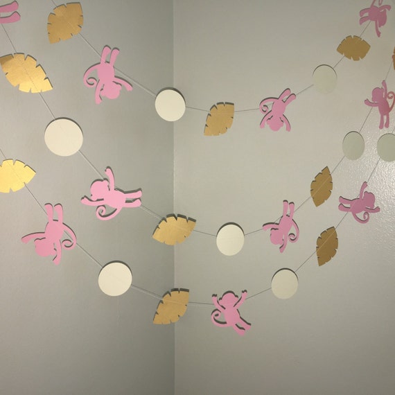 Monkey Safari Jungle Monkey Baby Shower Decorations Monkey Etsy
