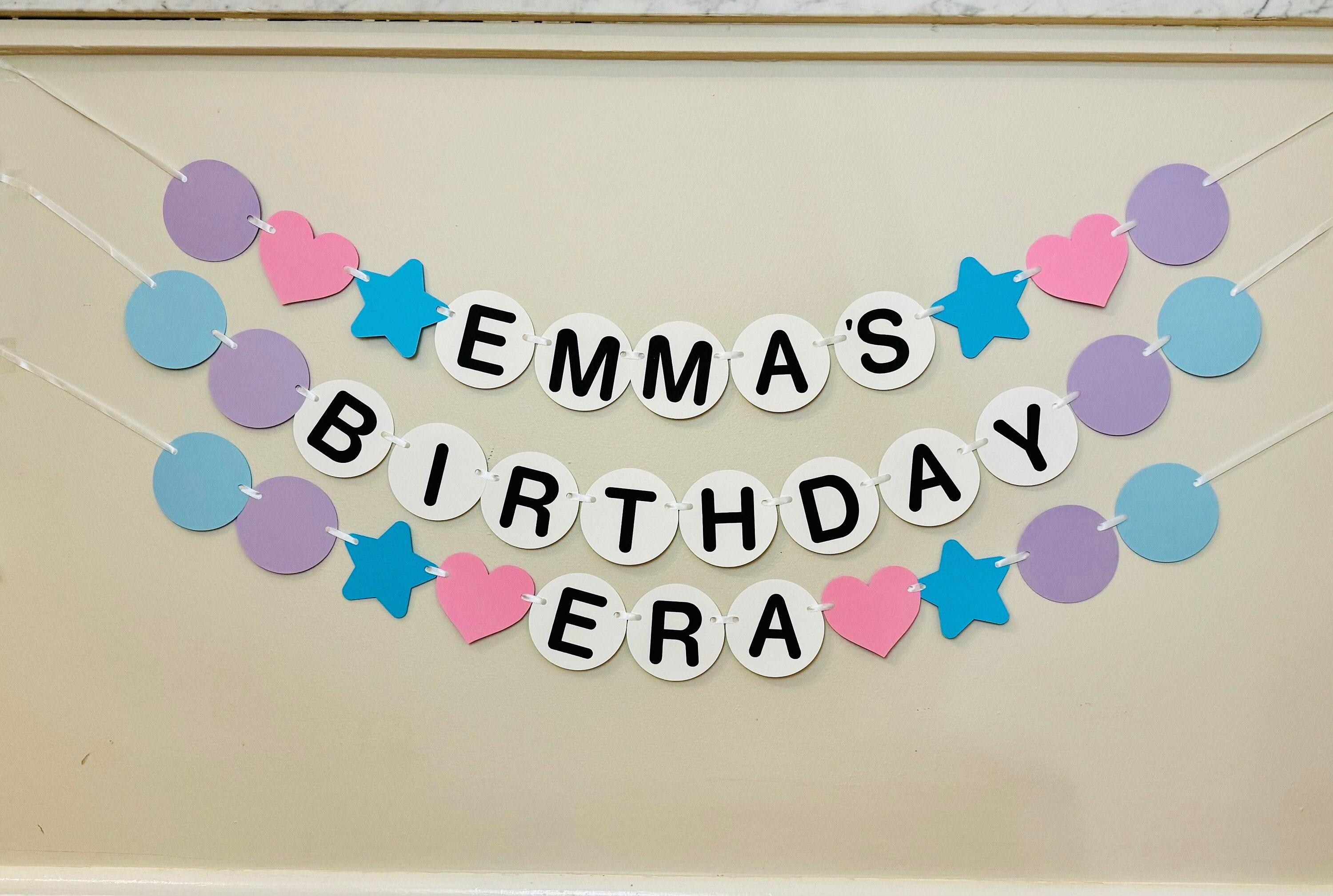 FRIENDSHIP Bracelet Birthday Banner in My Birthday ERA Decorations