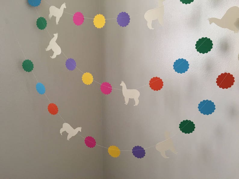 Llama Baby Shower Decorations Llama Birthday Party Decoration Llama Garland Llama Nursery Decorations 1st Birthday Decor Custom Colors