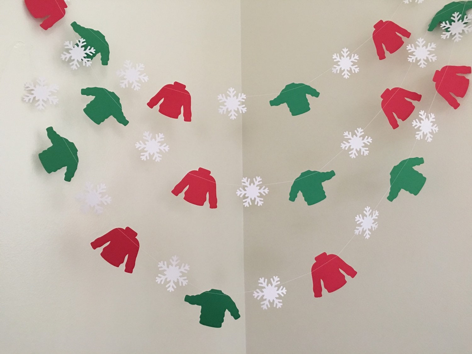 Ugly sweater garland sale