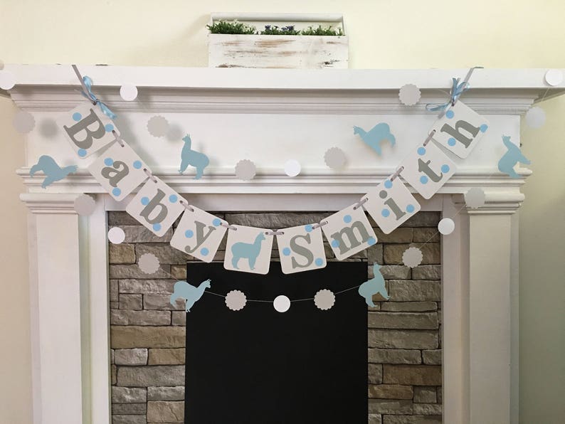 Welcome Baby Banner With Onesies And Custom Name, Gender Reveal