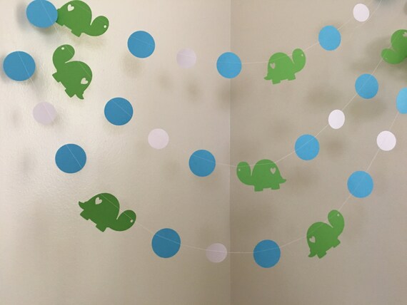 Turtle Baby Shower Decorations Turtle Garland Turtle Nursery Etsy