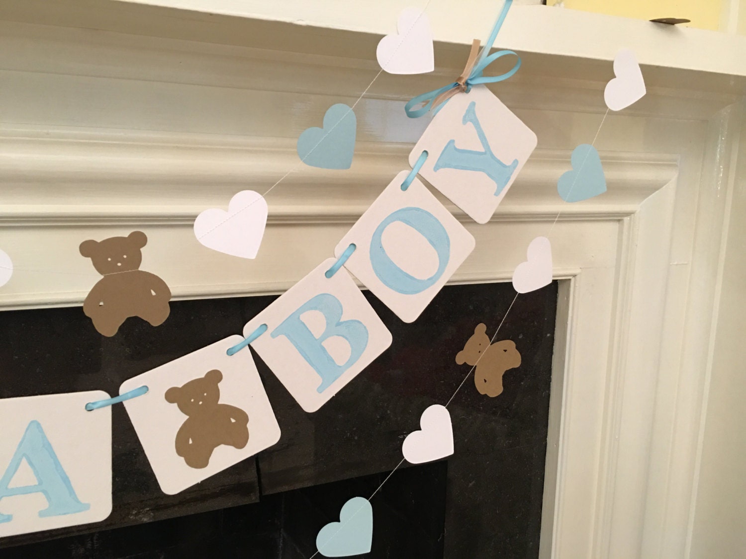 Teddy Bear Baby Shower Decorations It's a Boy Shower It's A Girl Banner ...