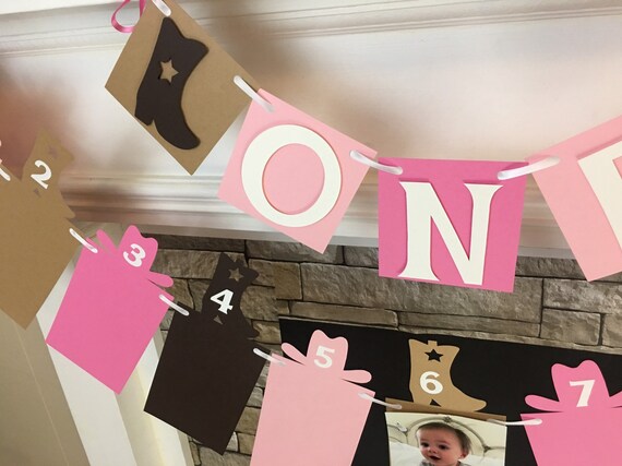 Cowgirl First Birthday Decorations Cowboy I Am 1 One High Etsy