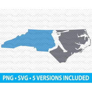 North Carolina Baseball • Digital Download • PNG • Sublimation • SVG