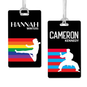 Karate Bag Tag • Personalized • Kickboxing • Martial Arts