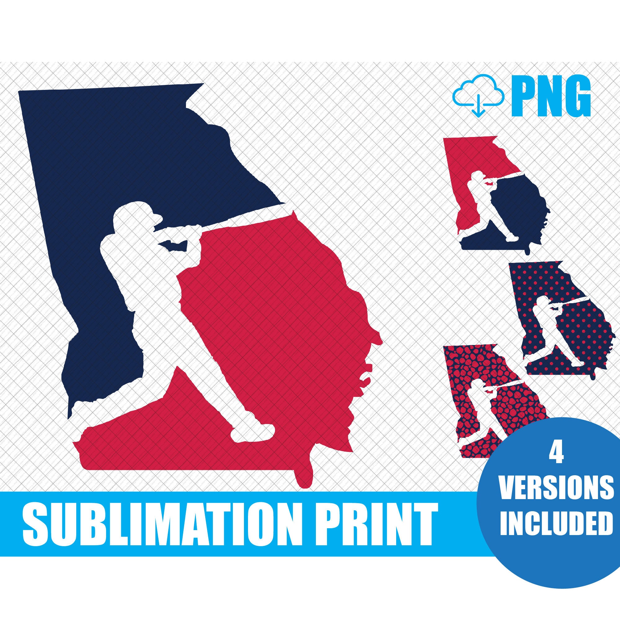 Georgia Baseball | Digital Download | PNG | Sublimation