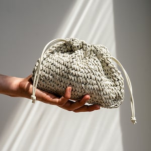 Bolso de rafia, bolso de rafia de ganchillo, bandolera de correa corta, bolso de muñeca de verano, bolso de paja mínimo, mini bolso The Aster Raffia Bag Pearl