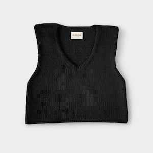 Knit Vest - Grey (Small - 3X) main image 1
