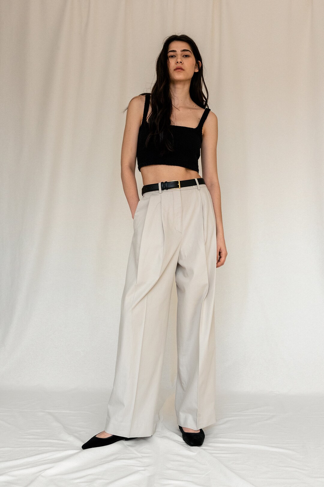 Plain Gina G Cup Square Neck Crop
