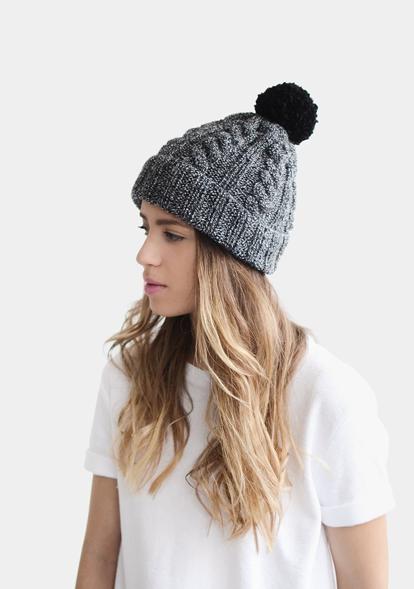 Customizable Hat Hand Knit Hat Wool 