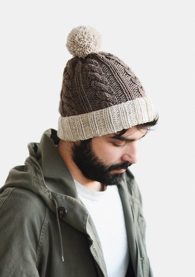 pom pom mens beanie