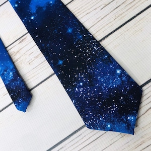 galaxy tie, space tie, necktie, the Milky way, astronomy tie, astronaut tie, universe tie, stars tie, deep space