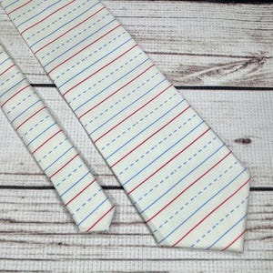 Kindergarten paper tie, Teacher tie, school tie, teacher gift, elementary teacher accessory, male teacher gift, made with cotton sateen
