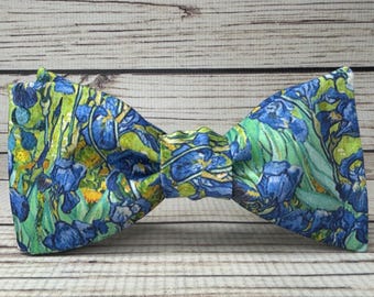 Papillon con iris di Vincent Van Gogh, papillon con iris, papillon artistico, papillon con pittura, regalo per insegnante d'arte, papillon floreale