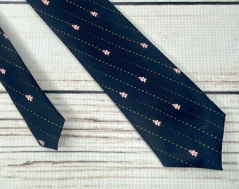 8 bit rocket necktie, space shooter, Rocket pinstripe, 8 bit space ship, skinny tie, retro gamer necktie, vintage video game, adult necktie