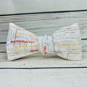 Math bowtie, Calculus bow tie, math teacher gift, trigonometry bowtie, mathematics bowtie, teacher bowtie, math gift for him